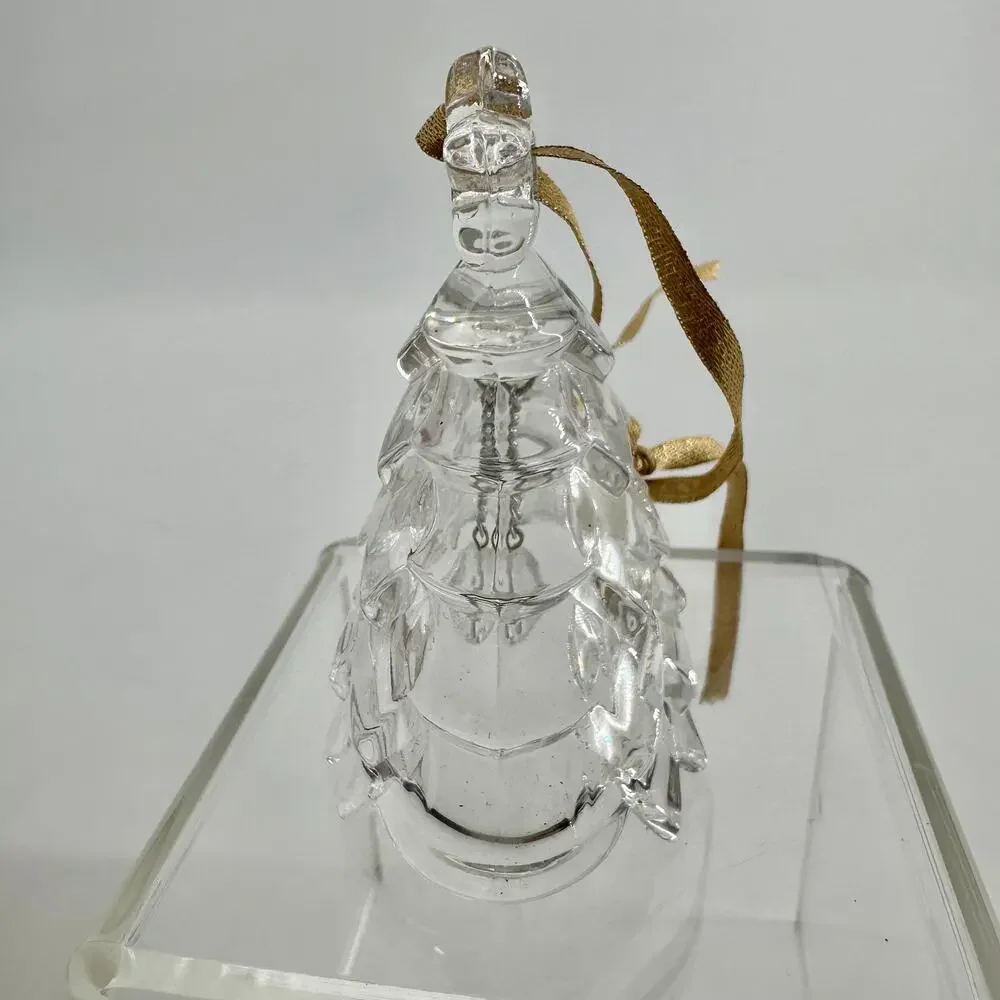 Mikasa Heavenly Music Crystal Christmas Tree Bell Ornament SN 090/535 Boxed
